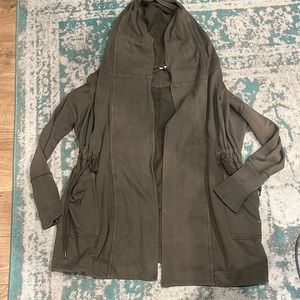Free people hooded cardigan jacket size medium
